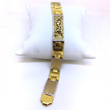 916 Gold Jaguar Design Gents Bracelet by 