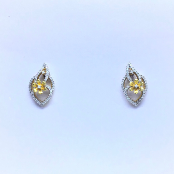 branded fancy gold earrings by 