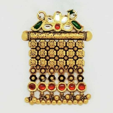 22 KT Gold Rajwadi Pendant by 
