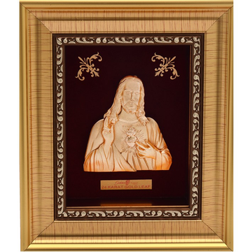 999 GOLD JESUS FRAME by 