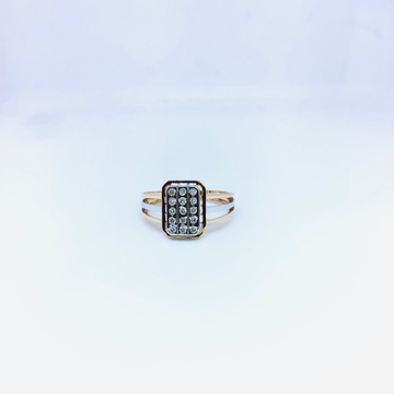 BRANDED FANCY REAL DIAMOND RING by 