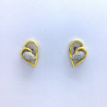 designing heart fancy gold earrings by 