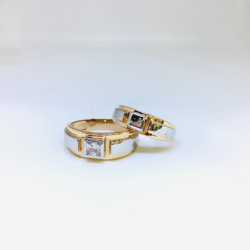 DESIGNING FANCY ROSE GOLD COUPLE RINGS by 