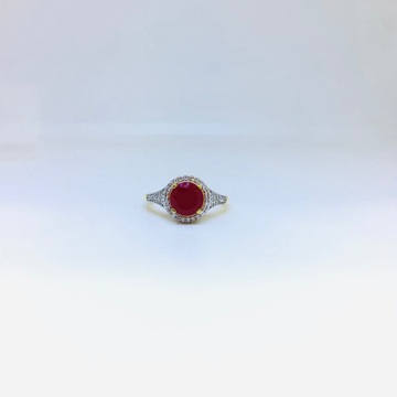 BRANDED FANCY STONE RING by 