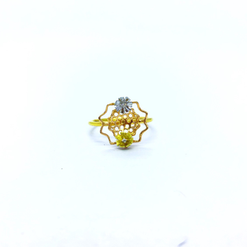 FANCY FLOWER REAL DIAMOND RING by 