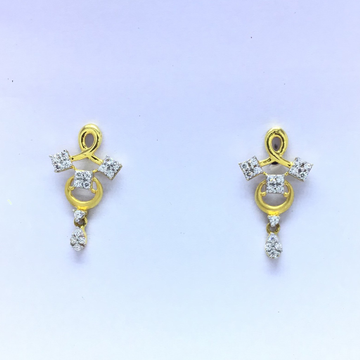 new branded fancy gold earrings by 