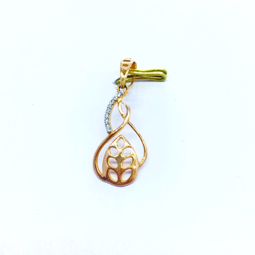 REAL DIAMOND FANCY ROSE GOLD PENDANT by 