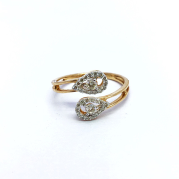 Real diamond fancy rose gold ring by 