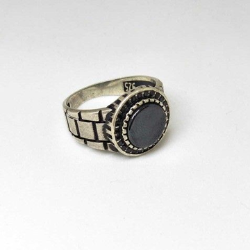 925 Sterling Silver Oxides Gents Ring by 