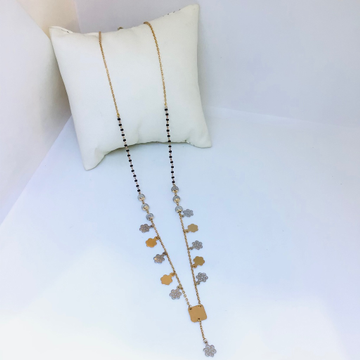 Fancy rose gold mangalsutra by 