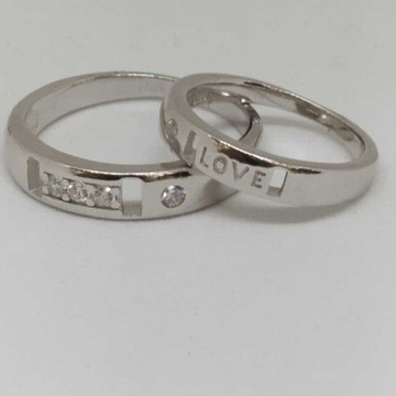 925 Sterling Silver Couple Rings by 