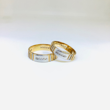 BRANDED FANCY ROSE GOLD COUPLE RINGS by 