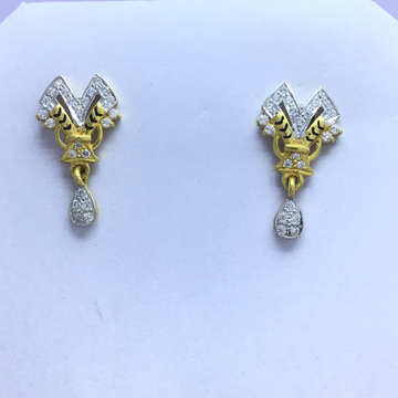 branded gold earrings by 
