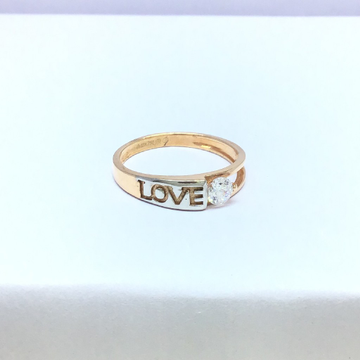 fancy rose gold ladies ring by 