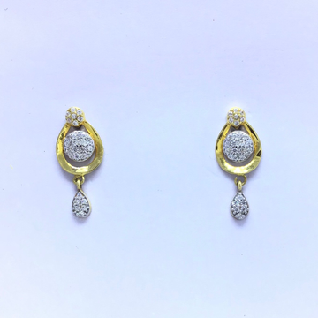 branded fancy gold earrings by 