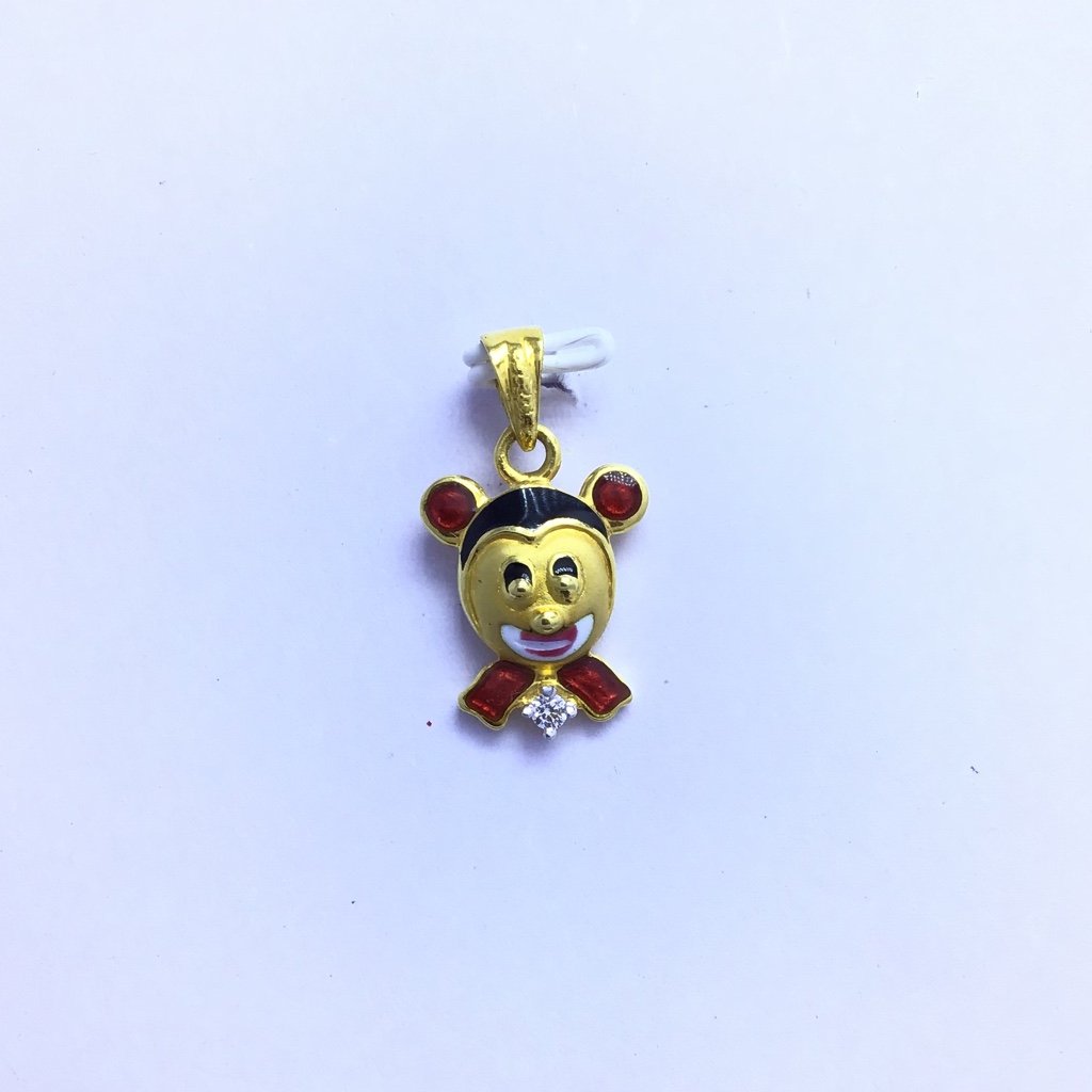 MICKY MOUSE FANCY GOLD PENDANT