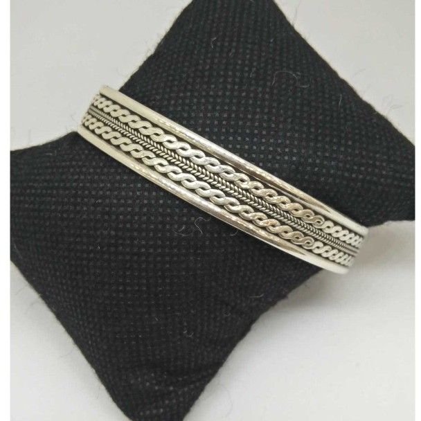 925 Sterling Silver DESIGNER OXIDESED GENT'S BRACELET