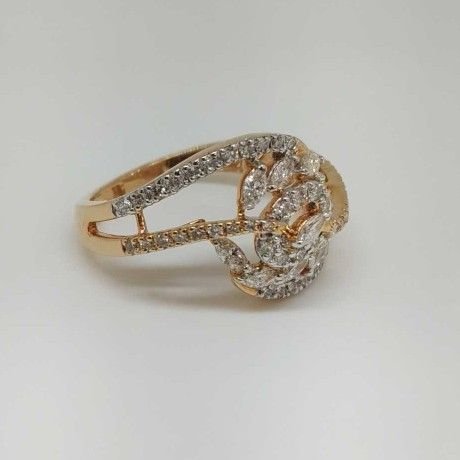 Real Diamond Rose Gold Branded Ladies Ring