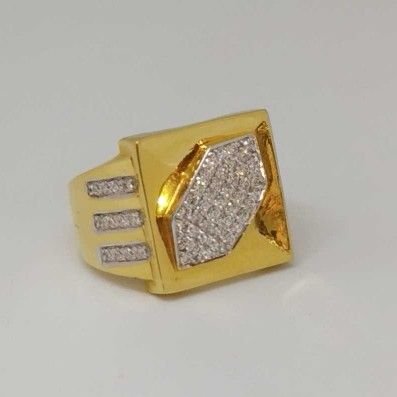 22 kt gold gents branded ring