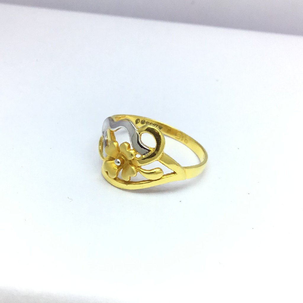 designing flower ladies gold ring