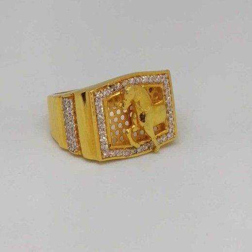 22 Kt Gold Gents Branded Ring