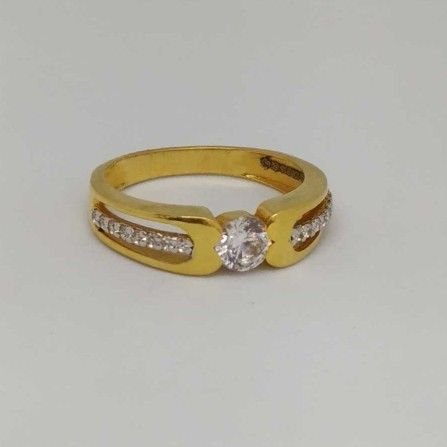 22 kt gold gents branded ring