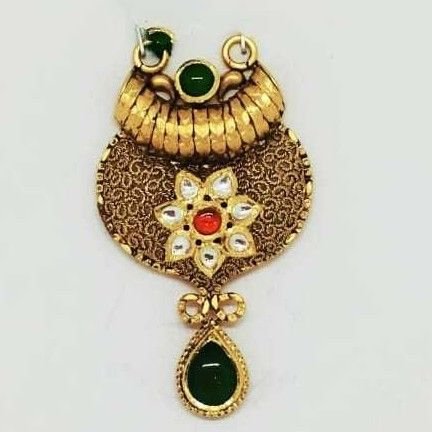 22 KT Gold Oxidised Designer Pendant