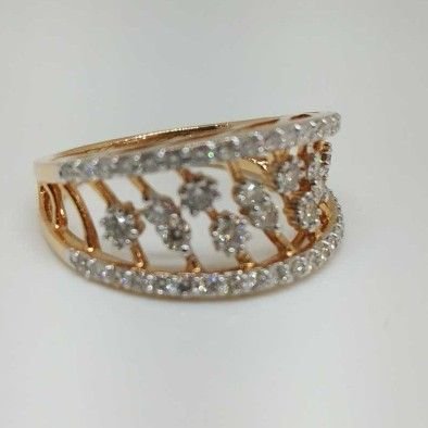 Real Diamond Rose Gold Branded Ladies Ring