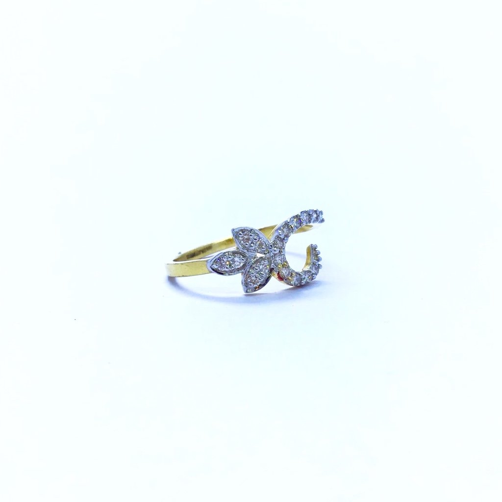 REAL DIAMOND FANCY FLOWER RING