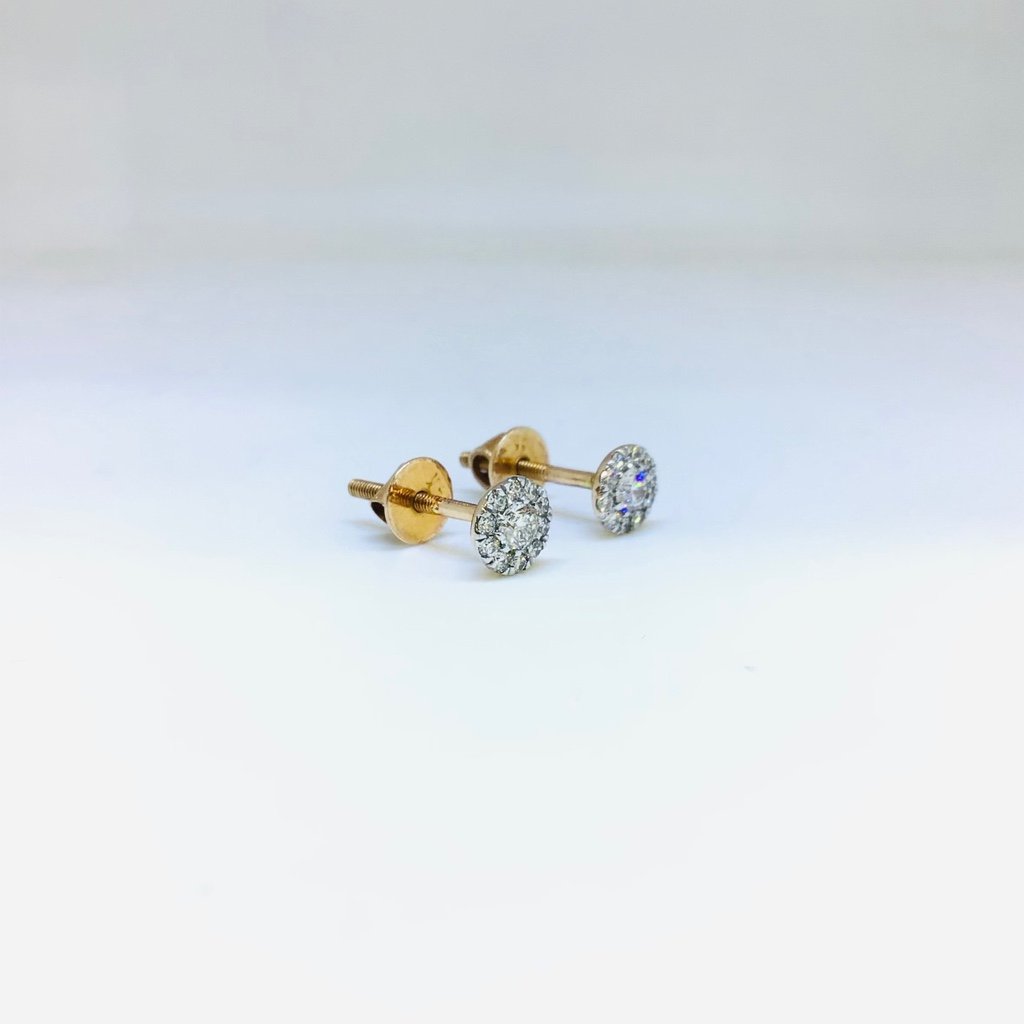 BRANDED FANCY REAL DIAMOND EARRINGS