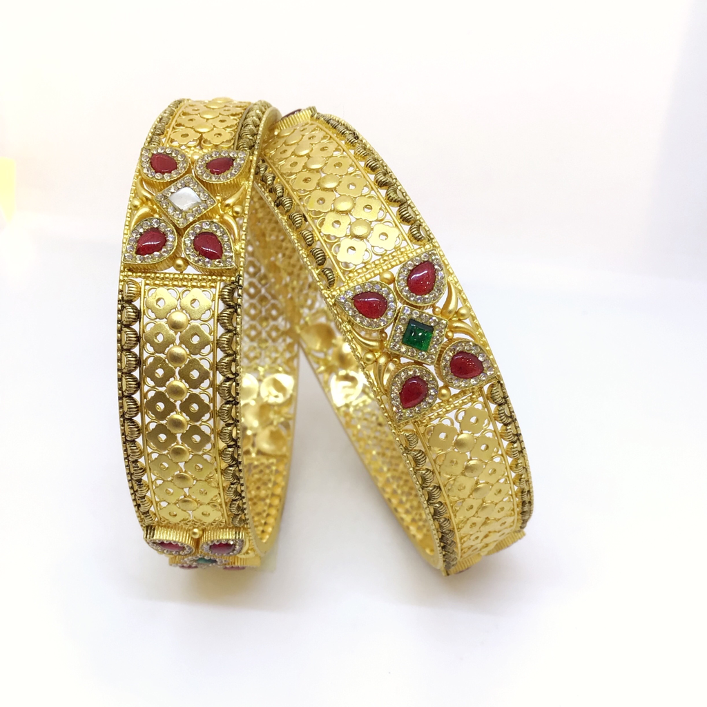 22K Gold Antique Kada
