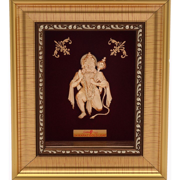 999 GOLD HANUMANJI FRAME