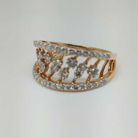 Real Diamond Rose Gold Branded Ladies Ring