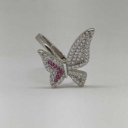 925 Sterling Silver Butterfly Designer Ladies Ring