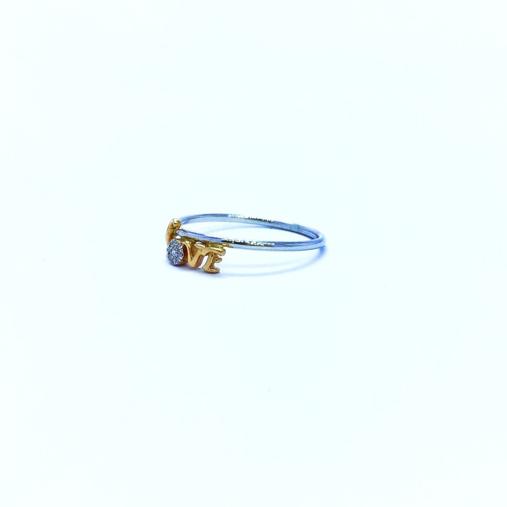 REAL DIAMOND FANCY WHITE GOLD RING