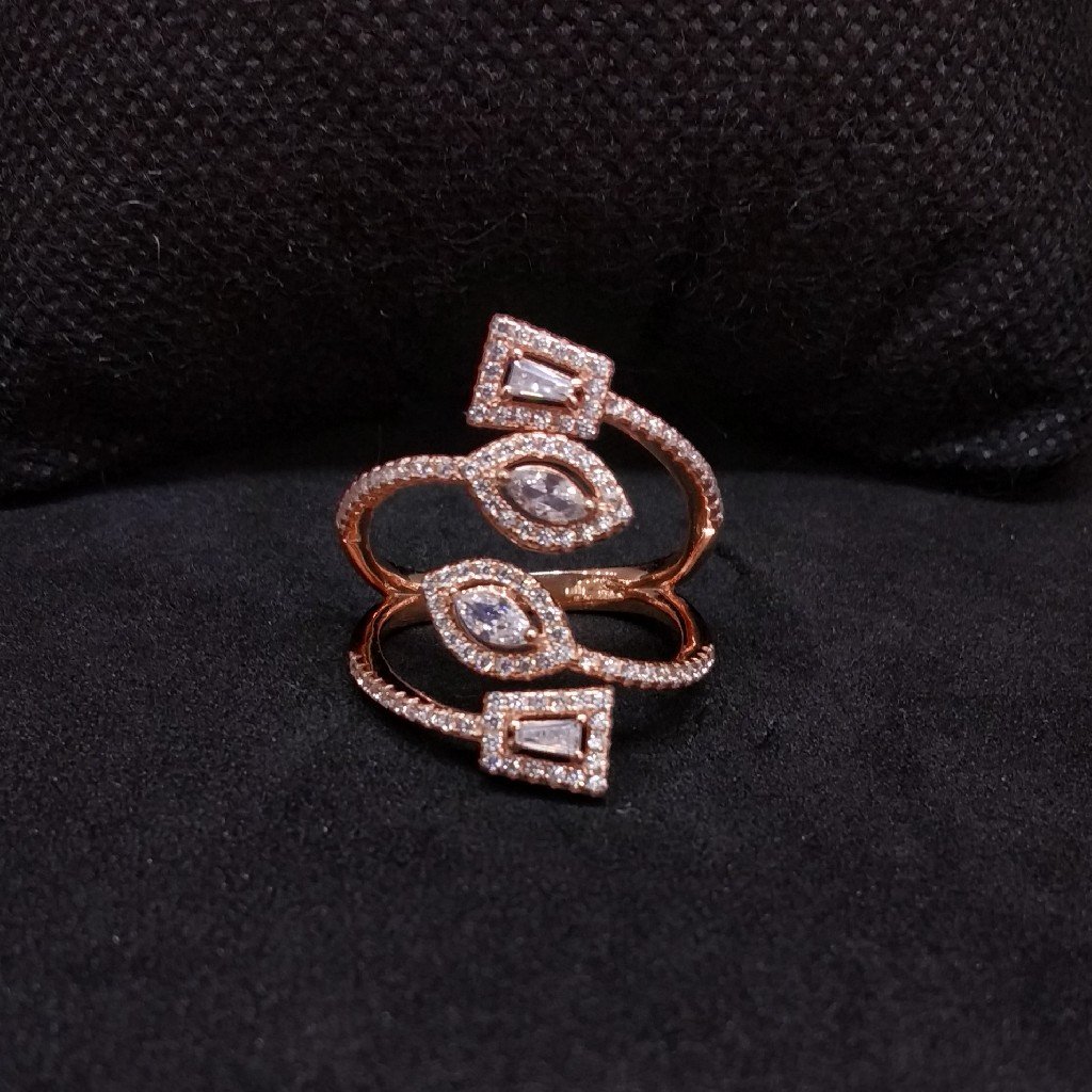 Golden 26 Letters Rings Women Zircon Rhinestone Studded Open - Temu