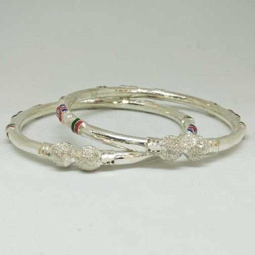 925 Sterling Silver Fancy Bangle