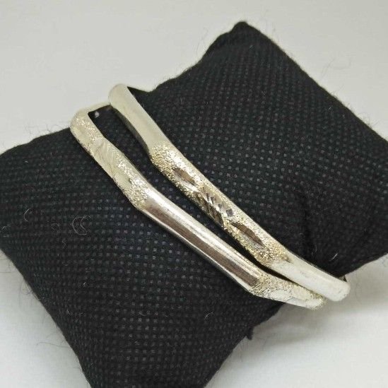 925 Sterling Silver Fancy. Bangle