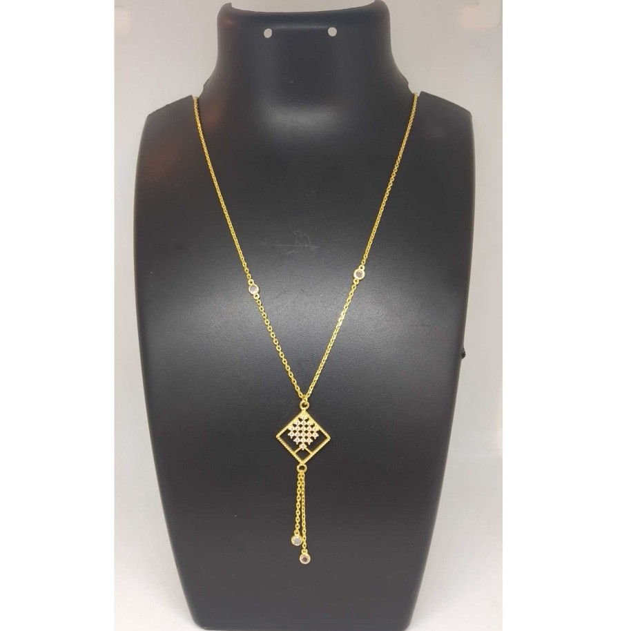 22 KT GOLD FANCY DESIGNER CHAIN PENDANT