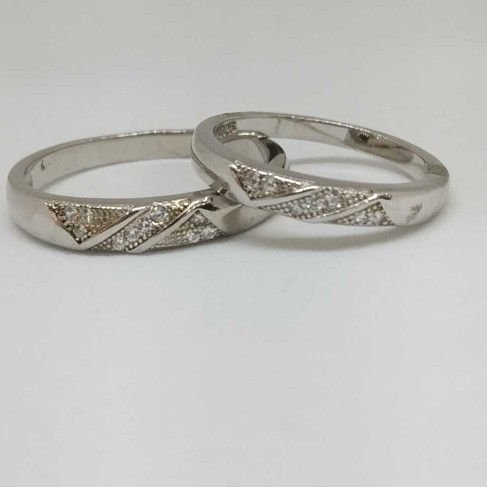 925 Sterling Silver Couple Bands