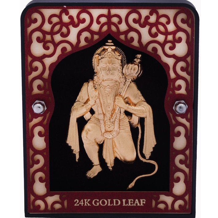 999 GOLD HANUMANJI FRAME