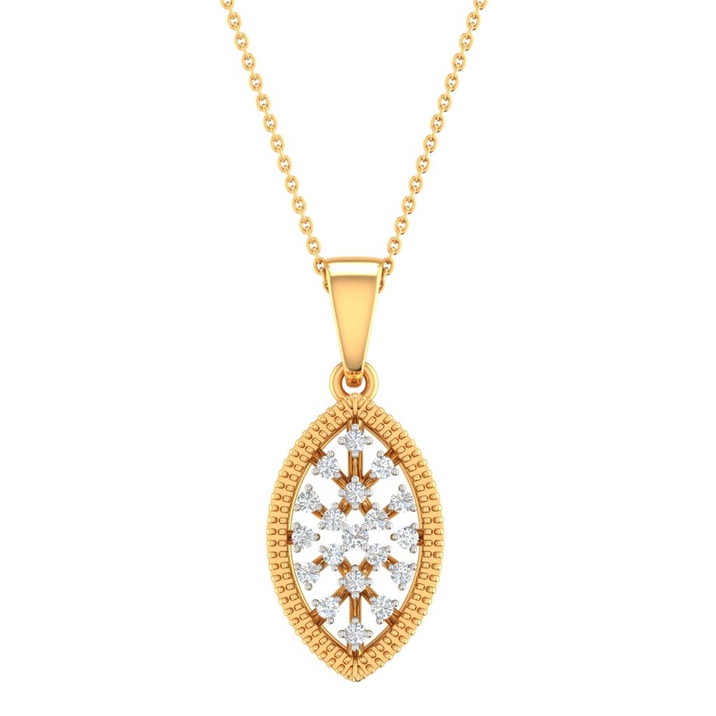 Fancy real diamond pendant