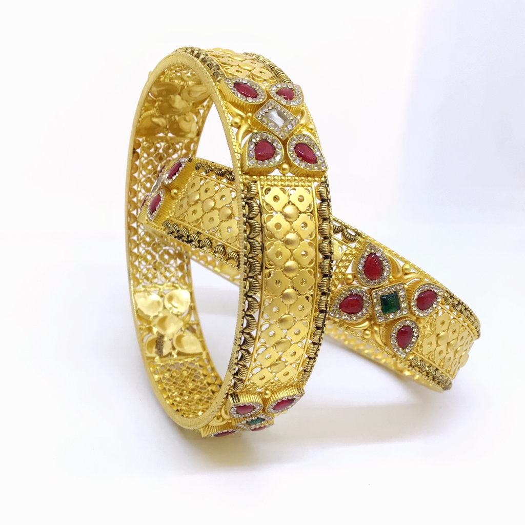 22K Gold Antique Kada