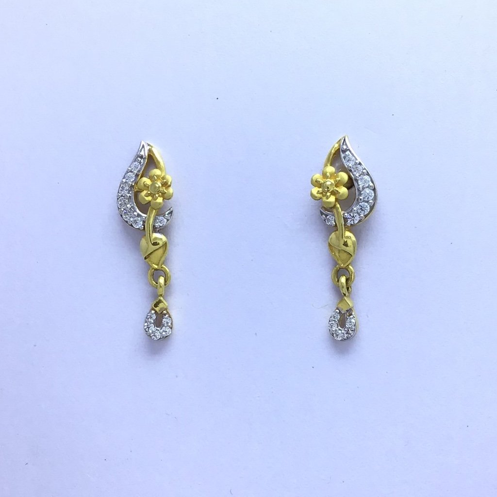 Fancy Yellow & White Diamond Sunshine Stud Earrings in Two Tone | Borsheims