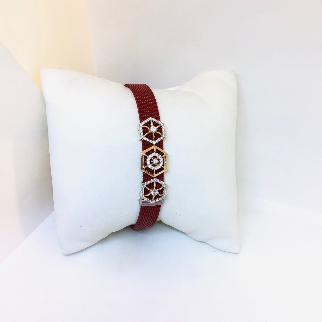 BRANDED FANCY ROSE GOLD BRACELET