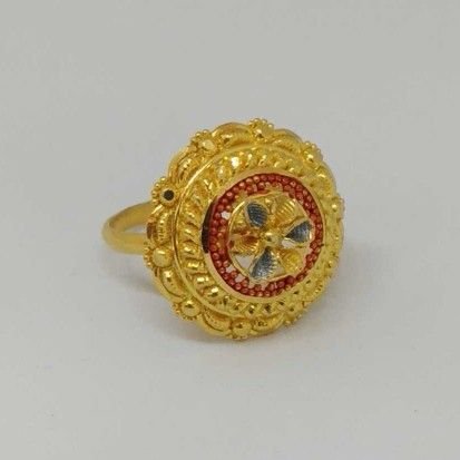 22 kt Gold Ladies Branded Ring