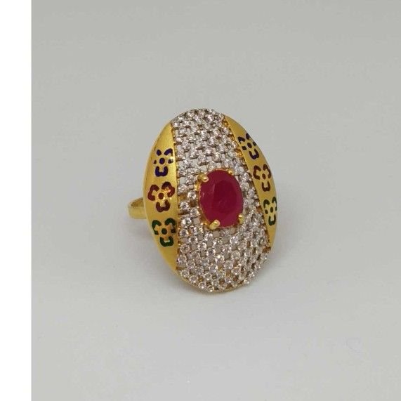 22 kt Gold Ladies Branded Ring