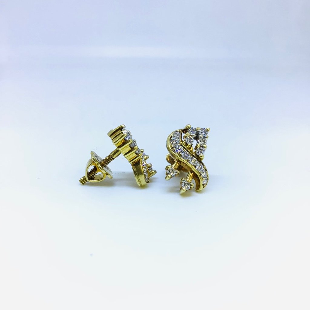 DESIGNED REAL DIAMOND FANCY EARRINGS