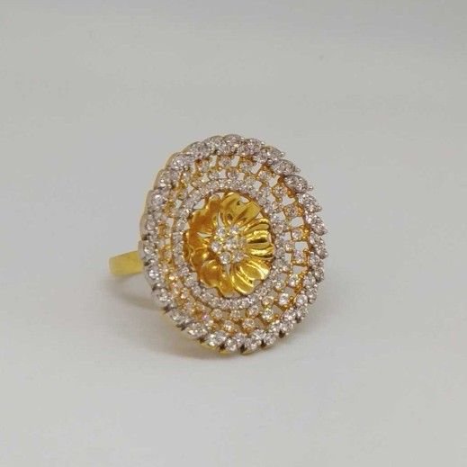 22 kt gold ladies branded ring