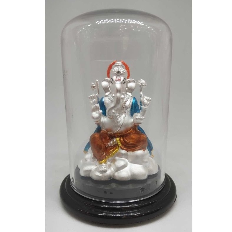 999 pure silver ganesh idols